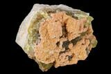 Yellow Cubic Fluorite Crystal Cluster with Barite - Morocco #159966-1